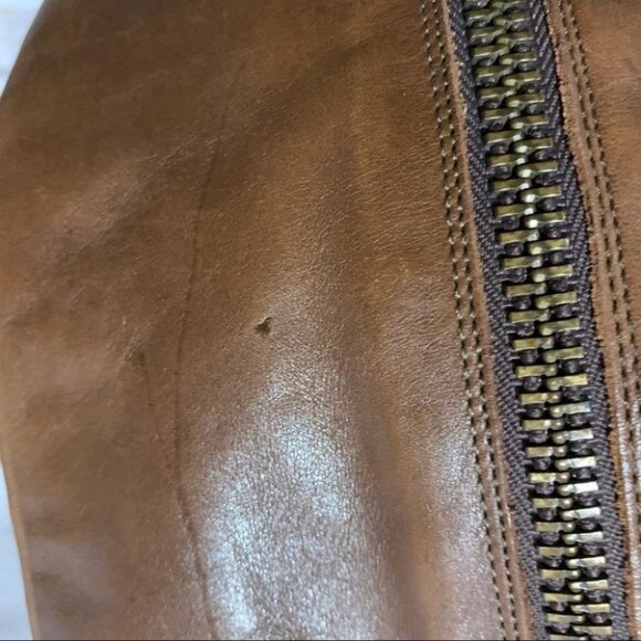 Steve Madden Saviorr Brown Leather Riding Boots - Picture 5 of 7